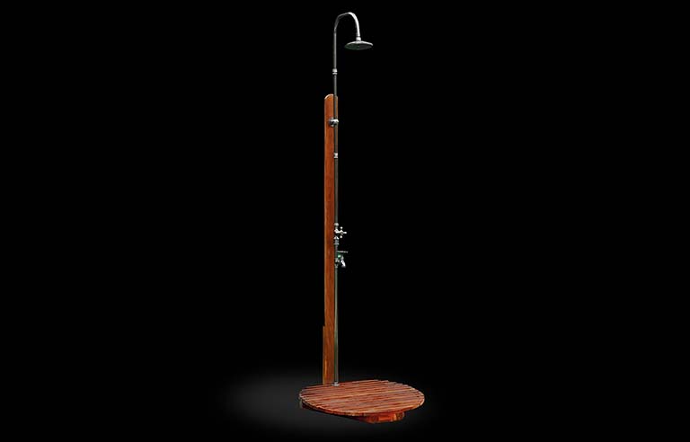 Garden shower con deck